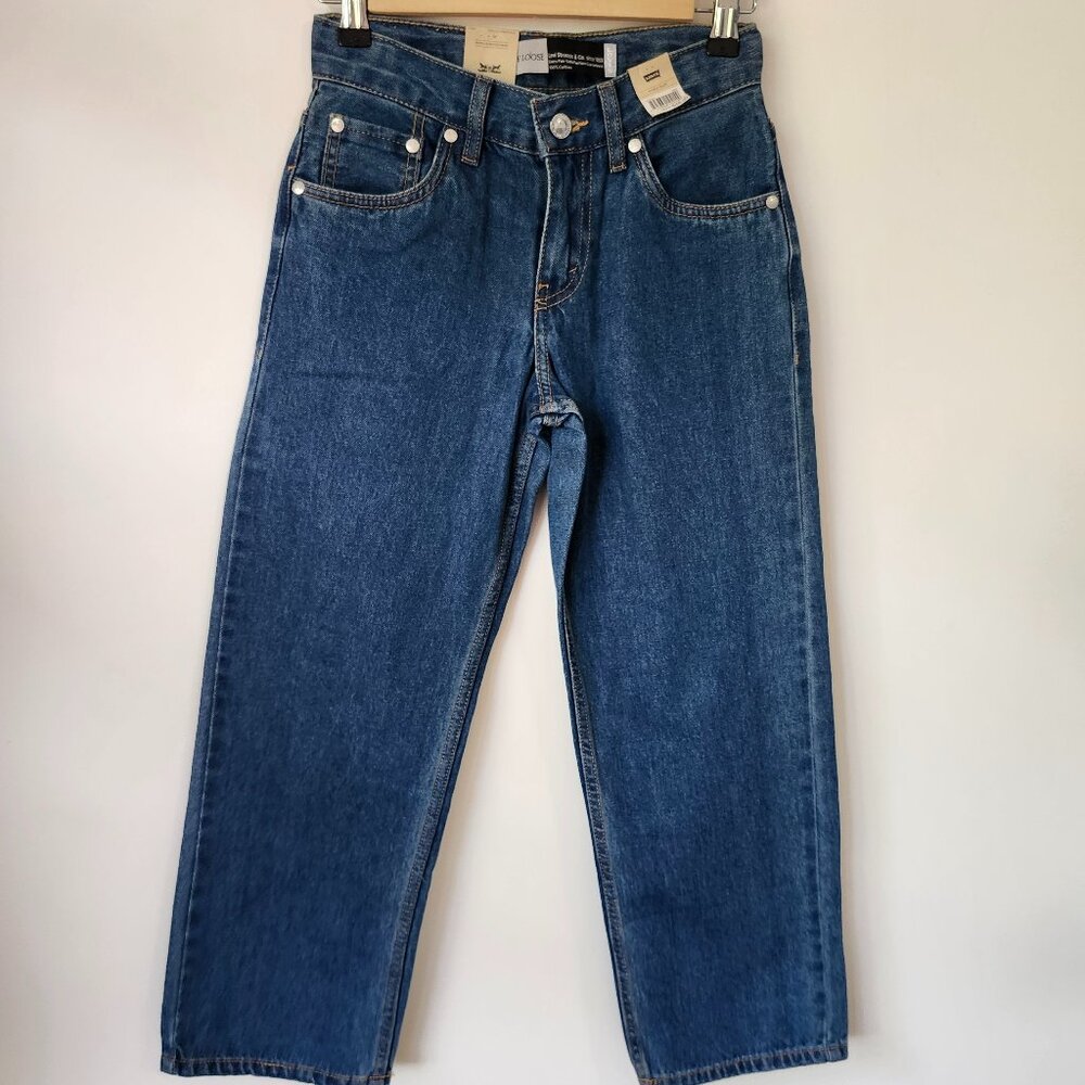 Levi’s SilverTab Stay Loose Jeans Women’s W25 L28 High Rise Baggy Straight Blue